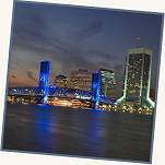 Jacksonville Florida Skyline at Dusk